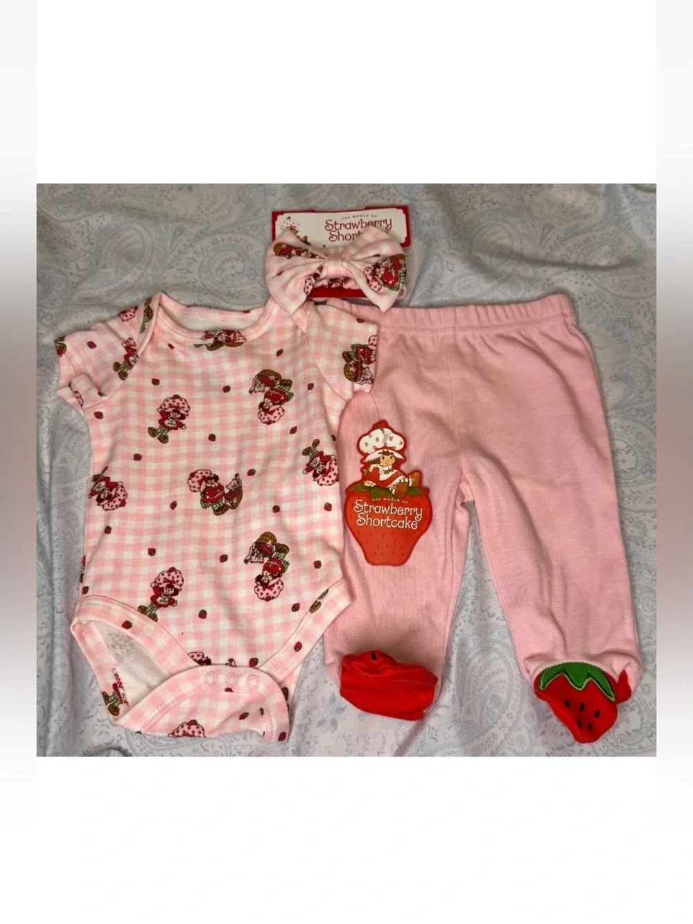 Strawberry Shortcake Infants 3 Piece Pants Set
